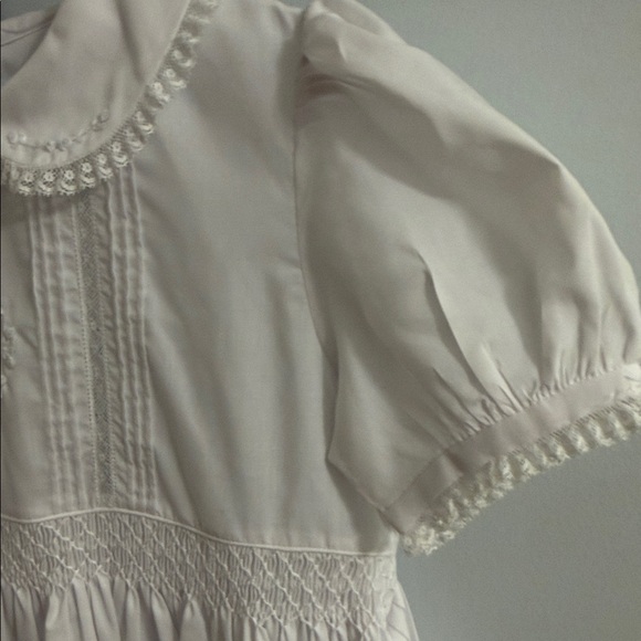 Beautiful Feltman Bros White Smocked Dress with Embroidered Detail - Picture 9 of 13